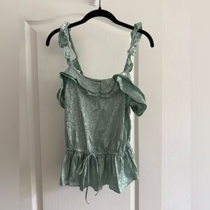 Bloomfield Printed Top In Green SZ M